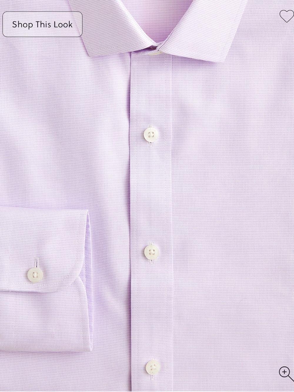 J. Crew Factory Light Lavender Dress Shirt - Picture 4 of 6